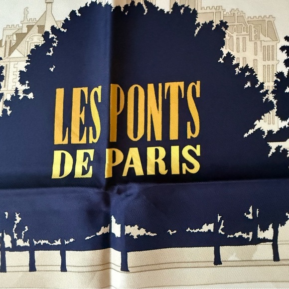 Hermes Les Ponts de Paris Silk Scarf - Picture 2 of 7